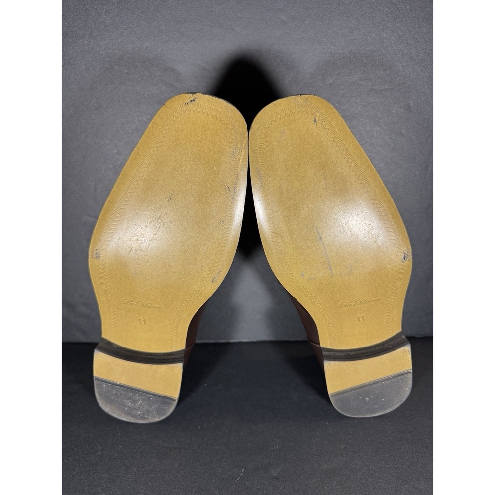 Men's Size 11 La Milano A1052 Leather Slip On Loafers Dress Shoes Brown Clean - Picture 6 of 8